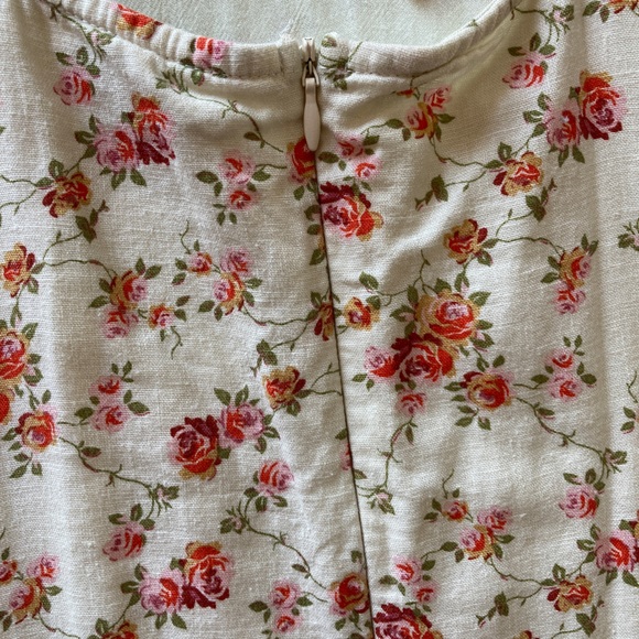 Linen Lux Floral Mini Sundress AU Medium - Picture 5 of 5